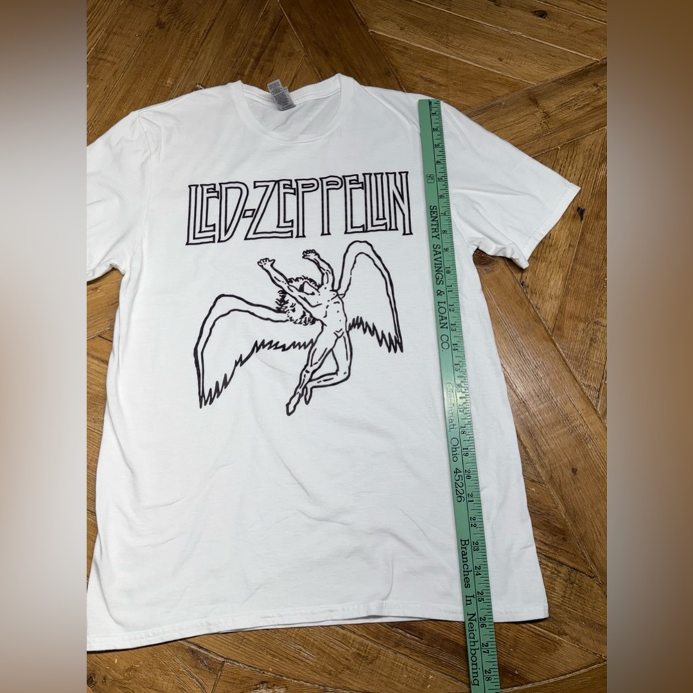 Led Zeppelin Graphic Band Tee Adult Medium Gildan Classic Rock Shirt - Picture 7 of 8